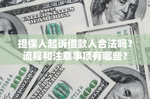 北京担保人起诉借款人合法吗？流程和注意事项有哪些？