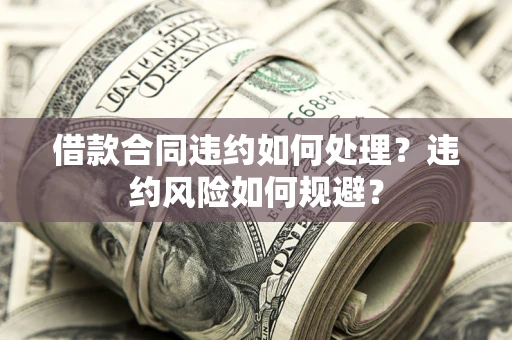 北京借款合同违约如何处理？违约风险如何规避？