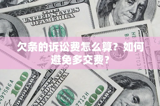 北京欠条的诉讼费怎么算？如何避免多交费？
