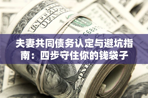 北京夫妻共同债务认定与避坑指南：四步守住你的钱袋子