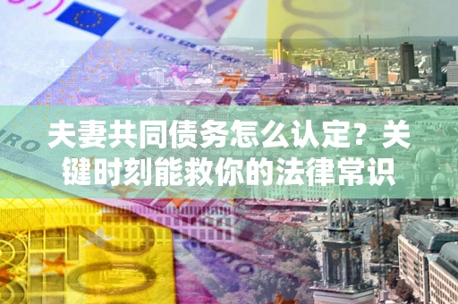 北京夫妻共同债务怎么认定？关键时刻能救你的法律常识