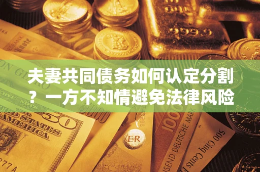 北京夫妻共同债务如何认定分割？一方不知情避免法律风险必看！